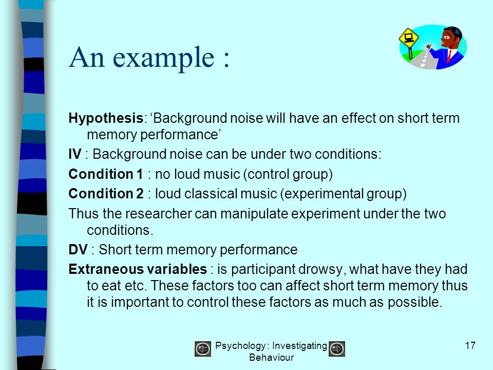 Writing a hypothesis psychology